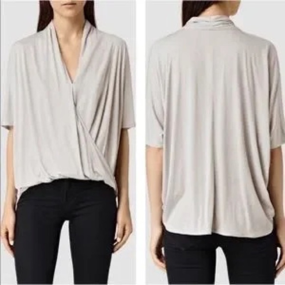 All Saints | Surplice Villa Top in Ash Tan